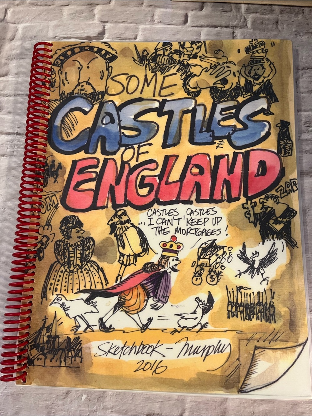 Some Castles of England Sketchbook by Donal Murphy 2016